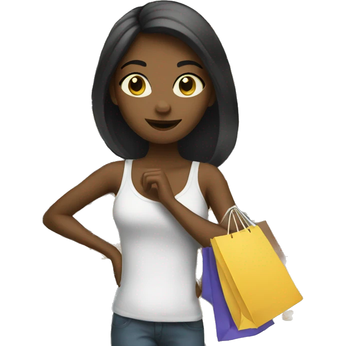 girl shopping emoji