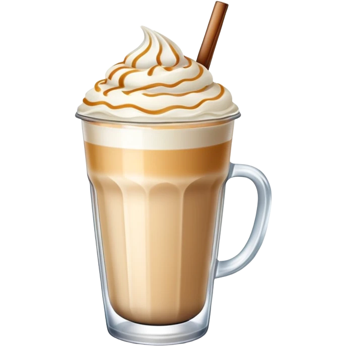 Vanilla ice latte emoji