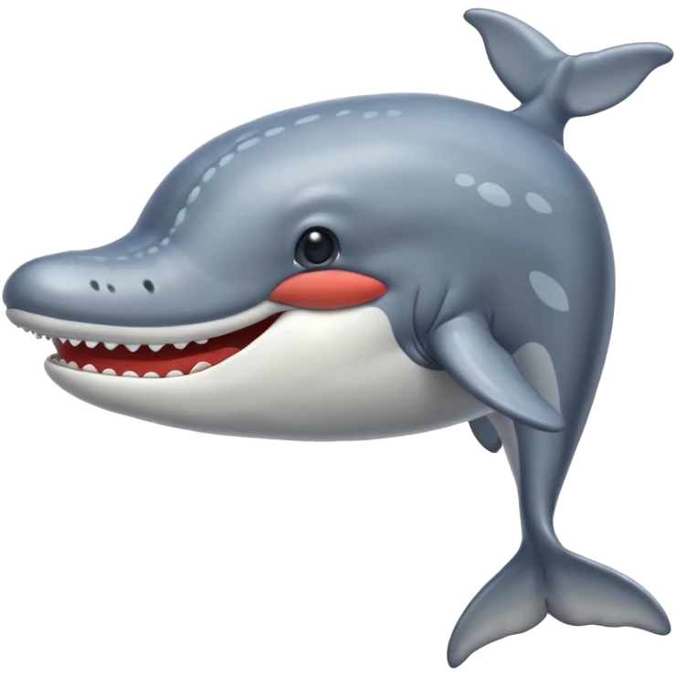 Grey whale toony emoji