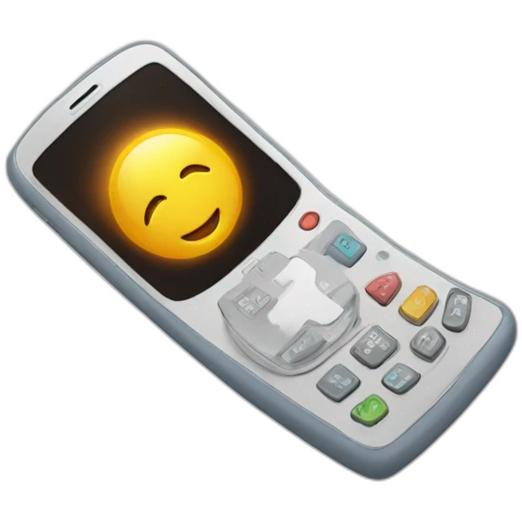 magic phone with spark arround emoji