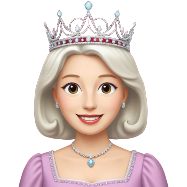 someone who's taking a selfie in a room with the wax figures of the queen elisabeth the II emoji