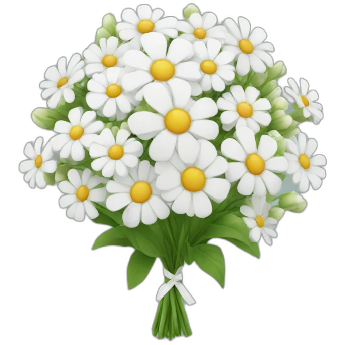 White flower bouquet emoji