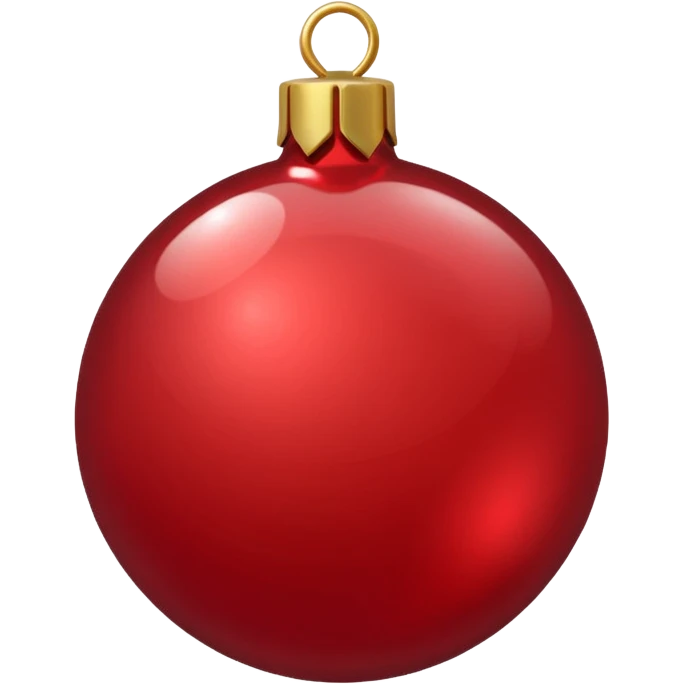 christmas sparkly red ornament emoji