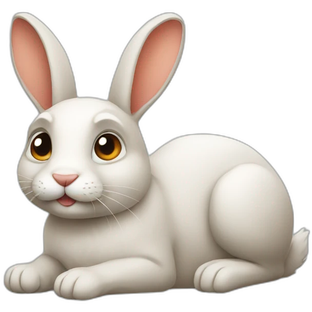 lying rabbit emoji