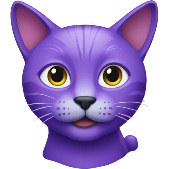 A purple cat emoji emoji