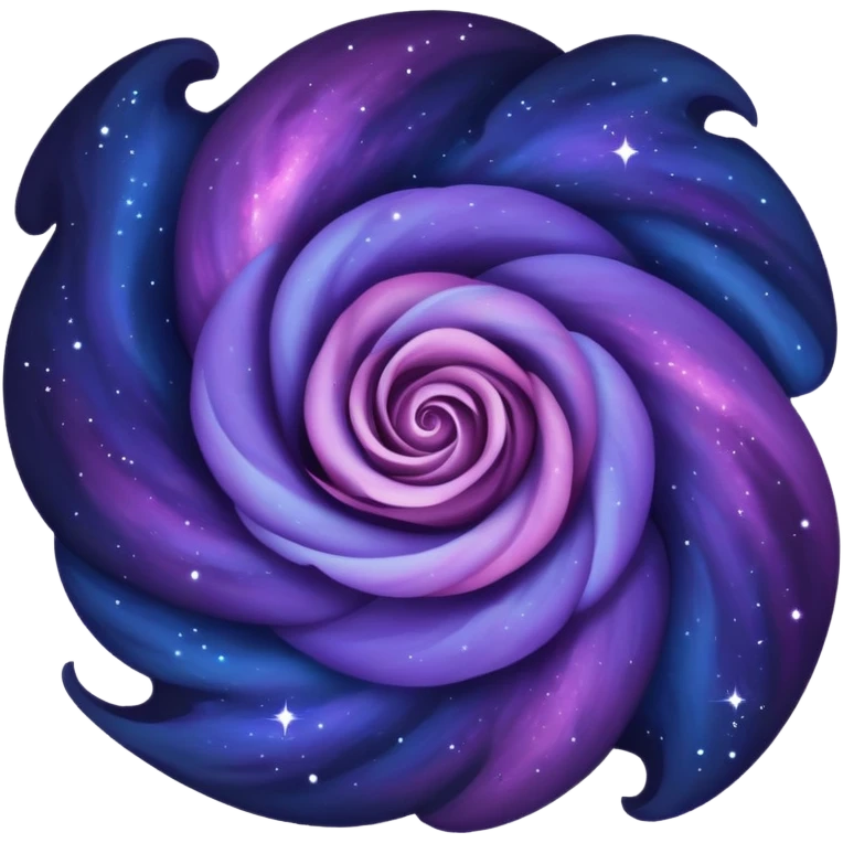  Dark Blue-Purple Nebula-Rose emoji