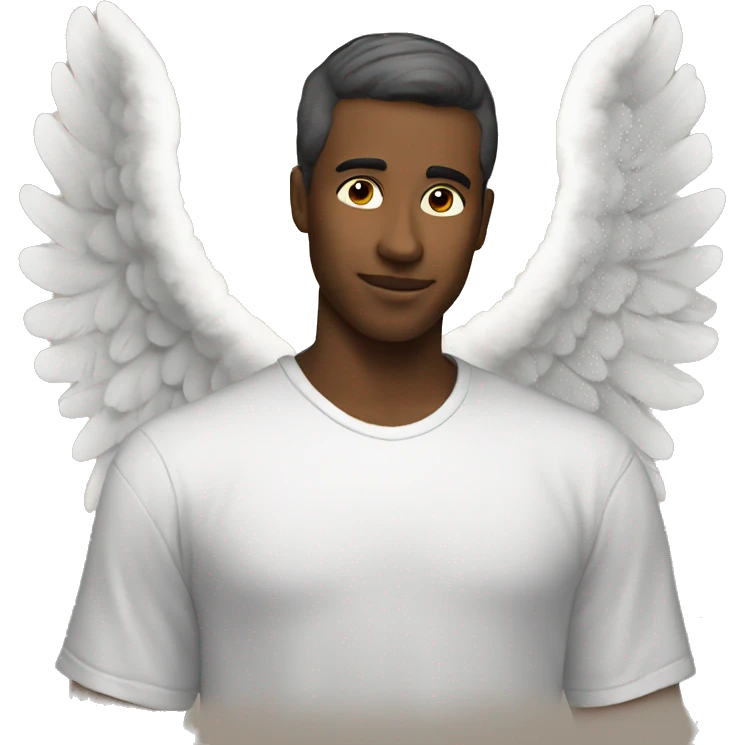 Simple angel masculine emoji