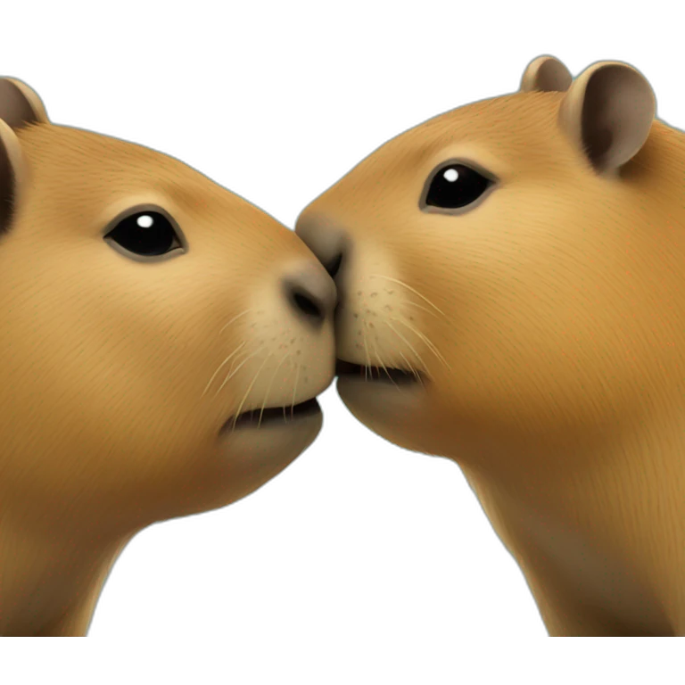 Capybara kiss emoji