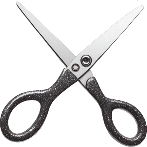 scissors pink glitter emoji