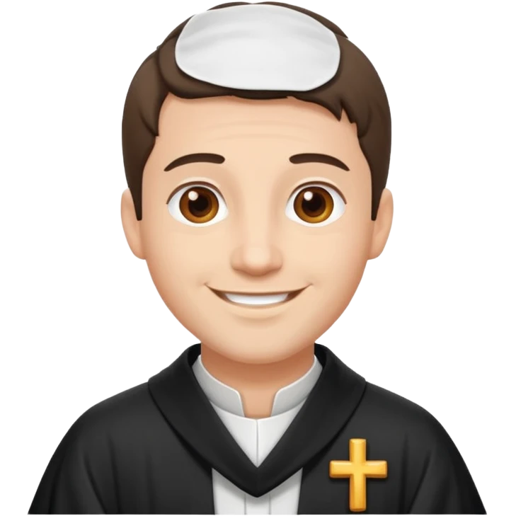 The priest presiding over the wedding emoji