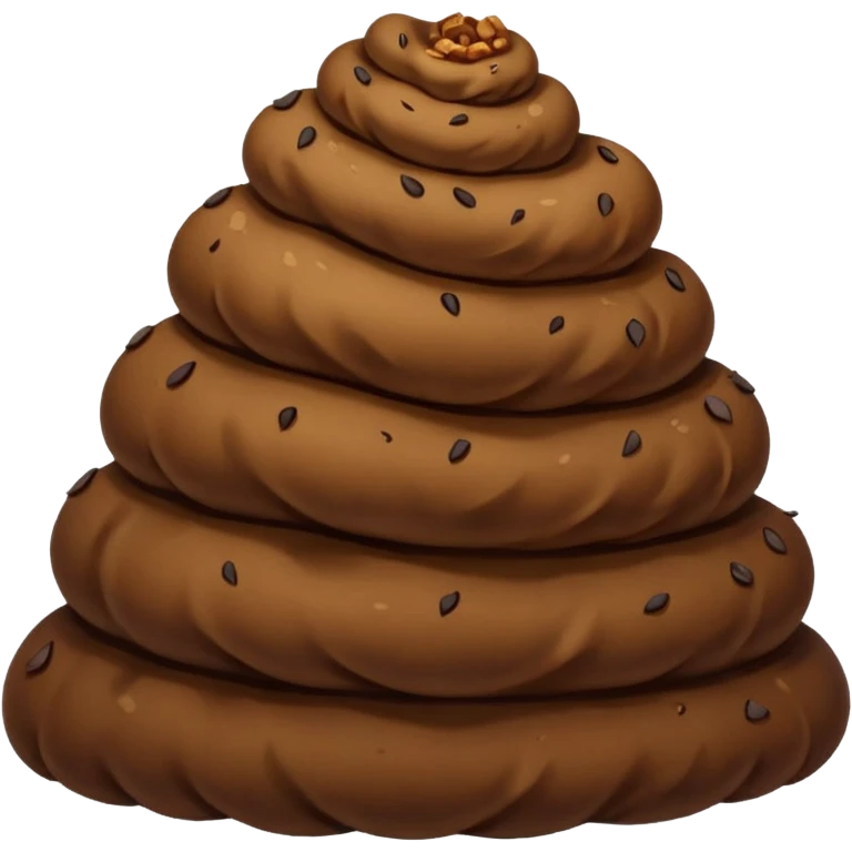 Bottomless bear poop emoji