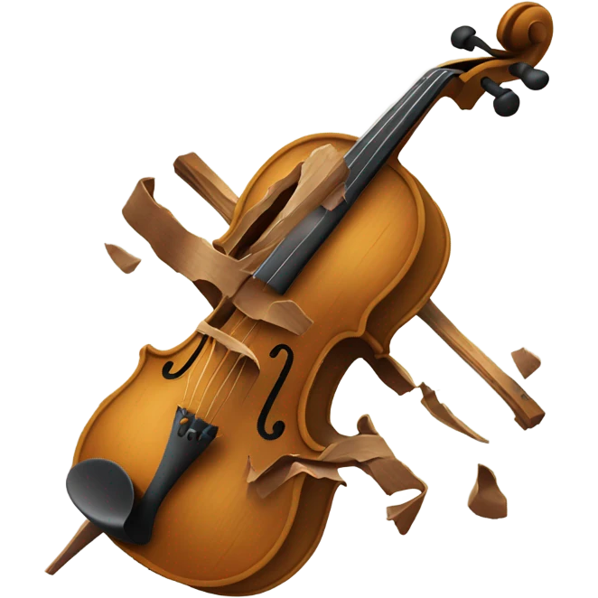 Broken violim emoji