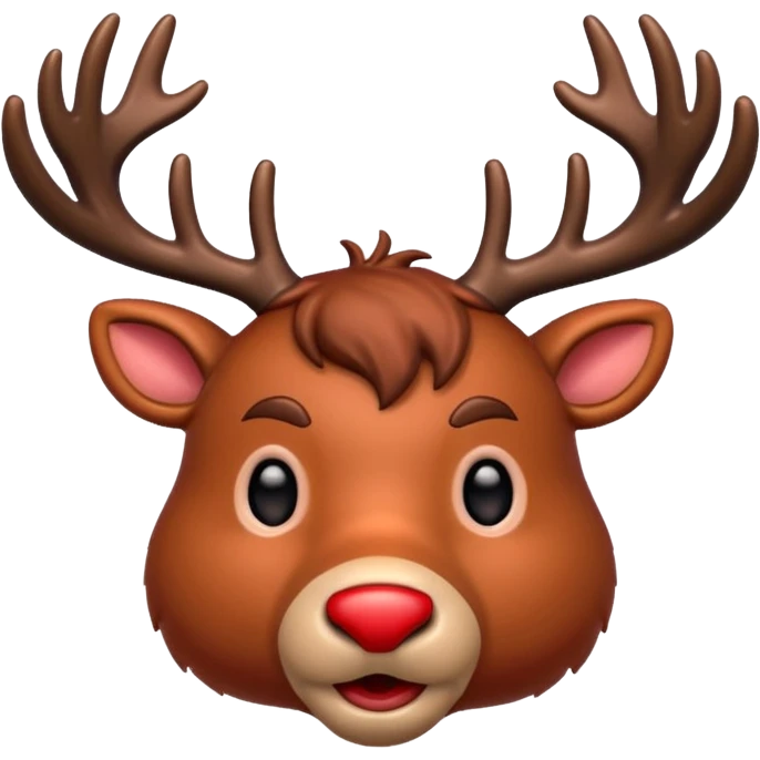 Rudolph the Red Nosed Reindeer emoji