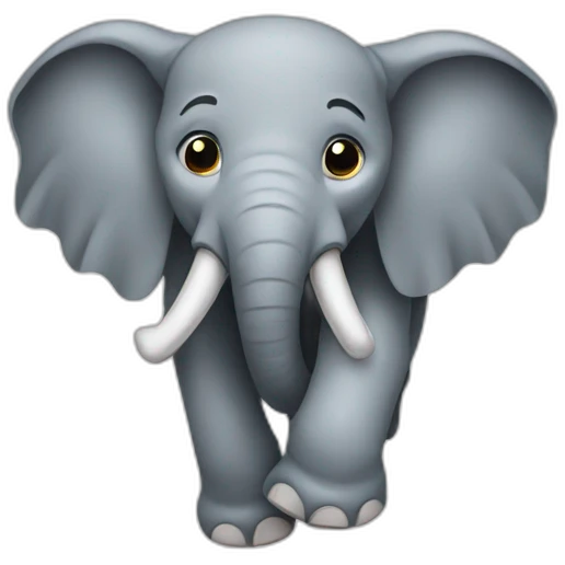 down falling Elephant emoji