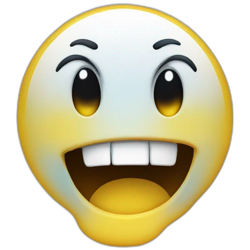 a scared smiley face with cold sweat emoji