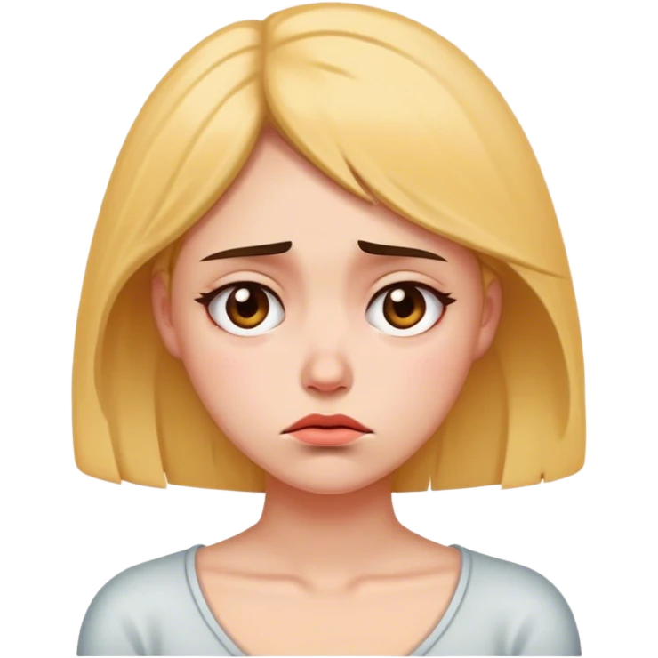 Sad love emoji