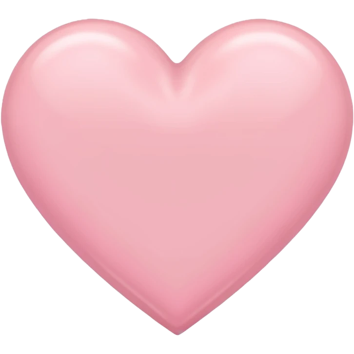 Pastel pink heart emoji