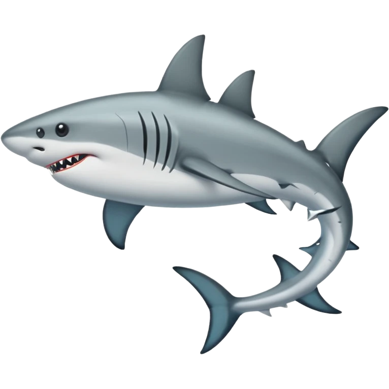 Tiburón con piernas y zapatos emoji