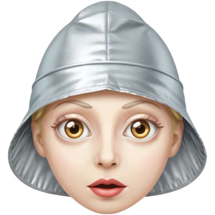 foil hat crazy eye emoji