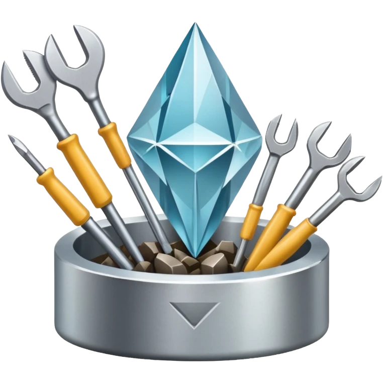 diamond cutting plant emoji