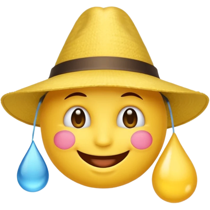 Emoji souriant Avec goutte de sueur anniversaire emoji