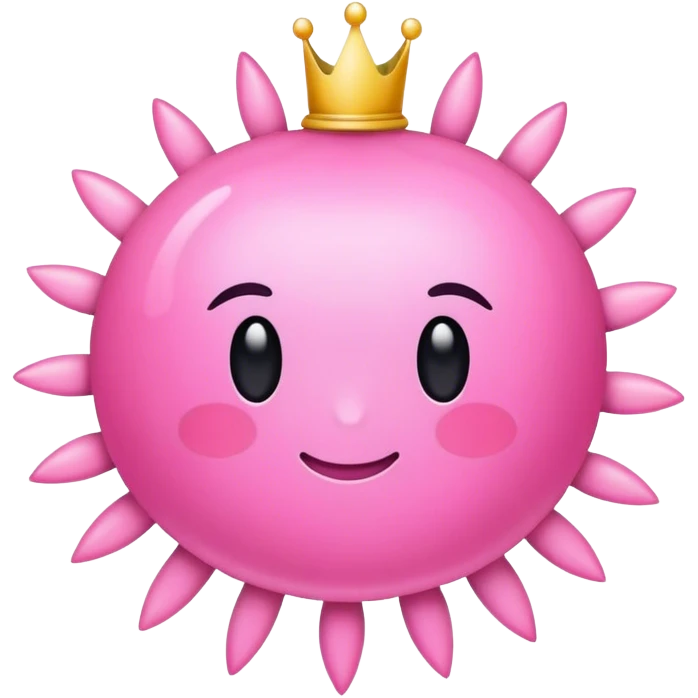 Corona rosada  emoji