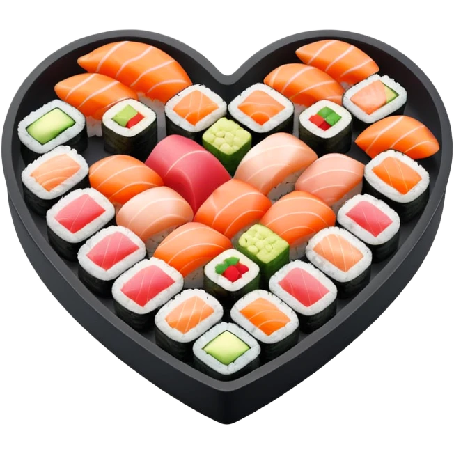 sushi heart emoji