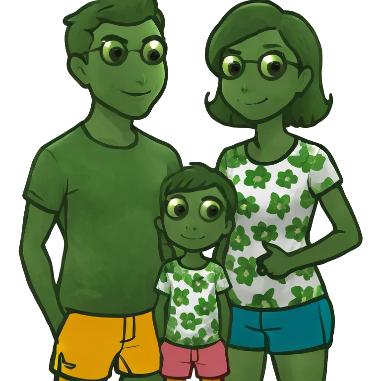 Mom and her three boys emoji