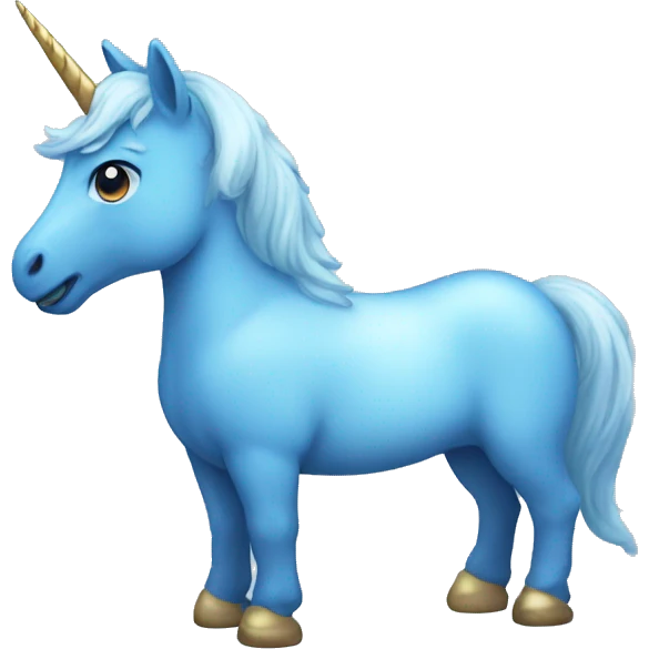 blue unicorn emoji