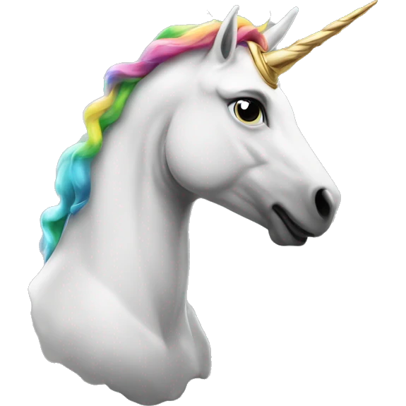 öğüşen at ve unicorn emoji