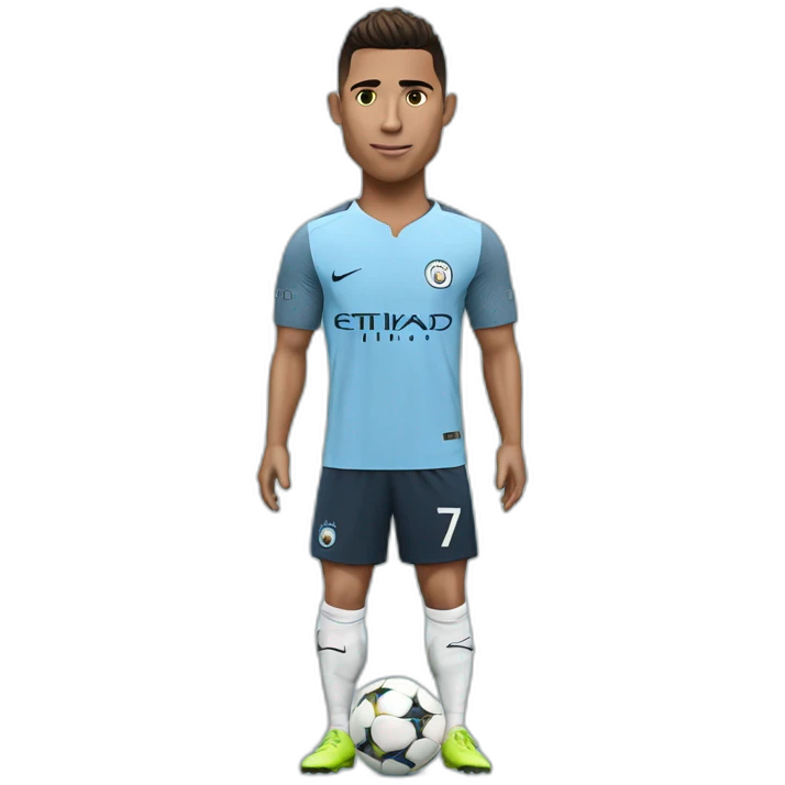 cr7 with manchester city jersey emoji