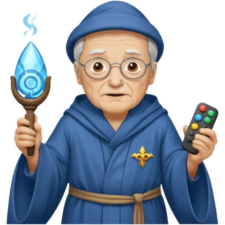 Wizard-remote control emoji
