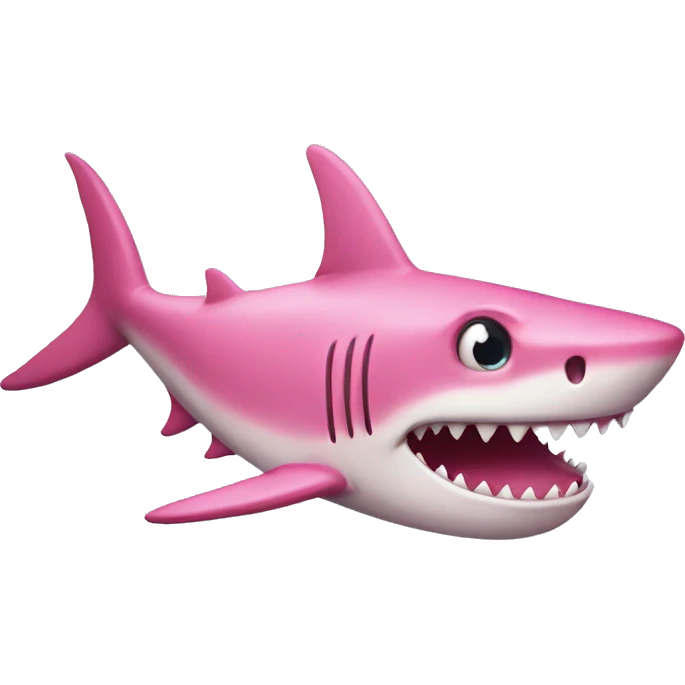 pink shark emoji