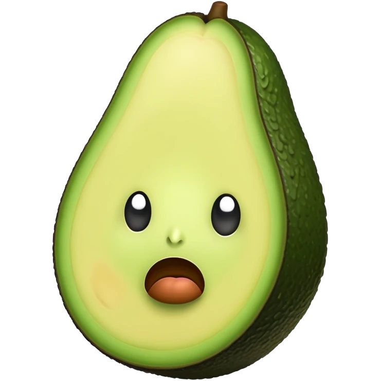 sad realistic avocado emoji