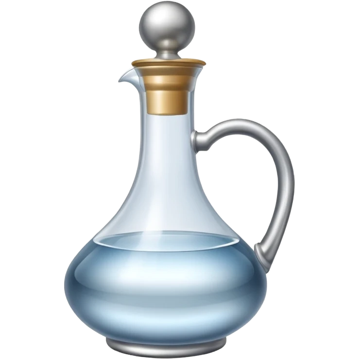silver decanter with water emoji