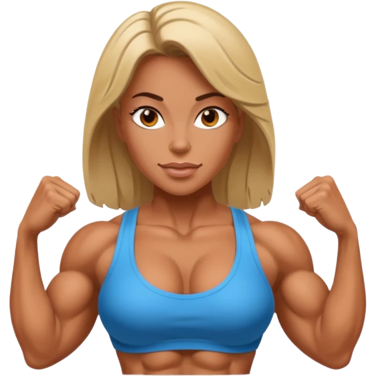 Bodybuilding woman emoji