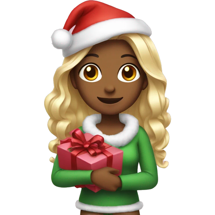 christmas girly emoji
