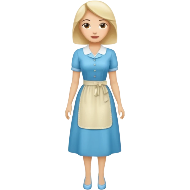 ligth woman housewife clothes full body  emoji