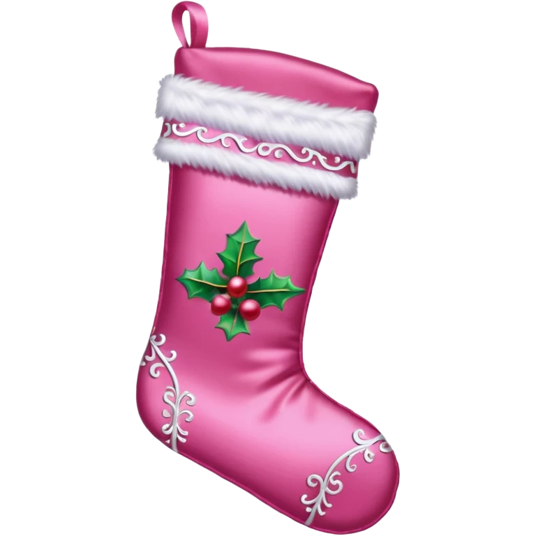 Pink cosmetic Christmas emoji