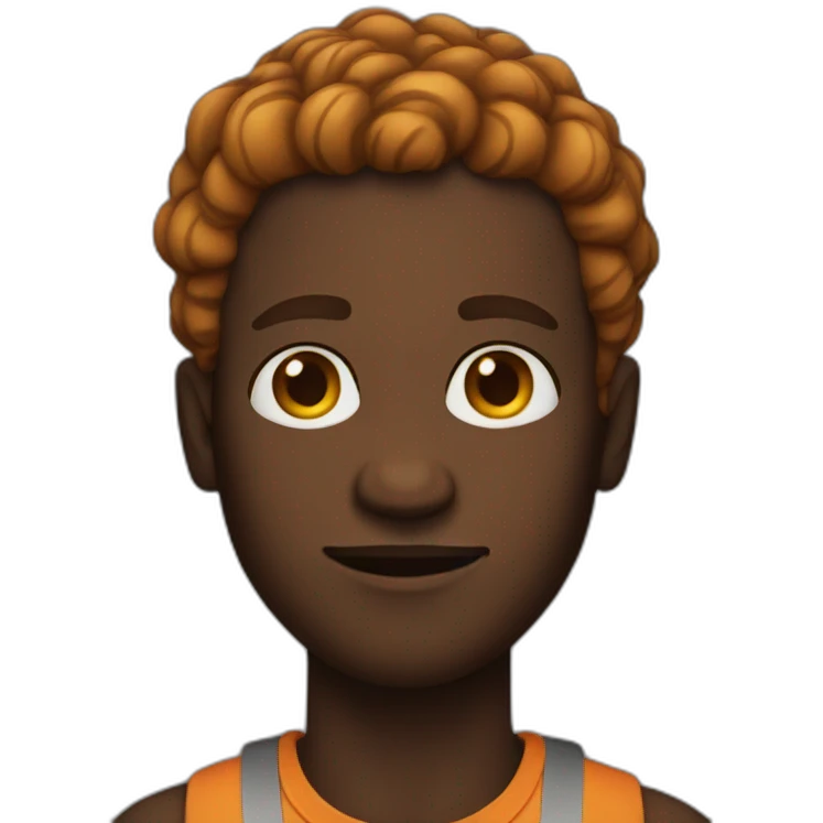 black ginger man emoji