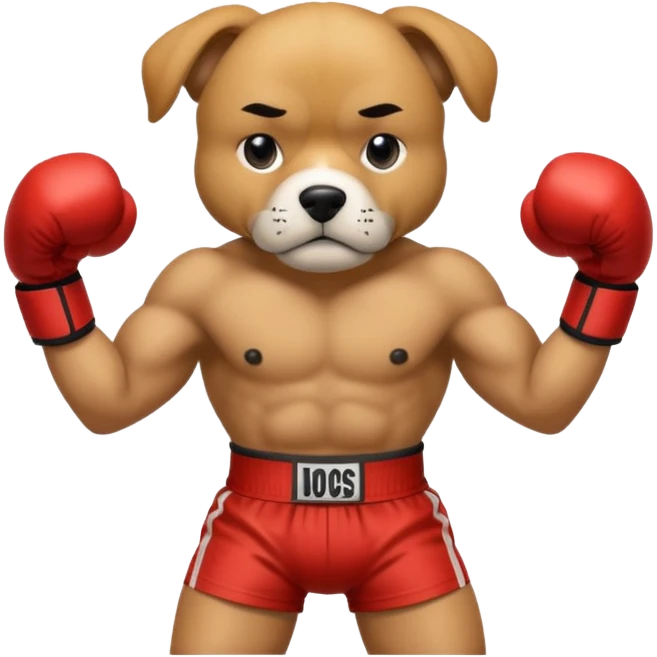 Dog in boxing stance







 emoji