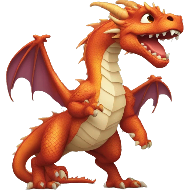 A captivating and humorous illustration of a dragon in the style of Drake's "Yes" . The dragon, with a fierce yet playful expression, is seen giving the "yes" gesture with its claw. emoji