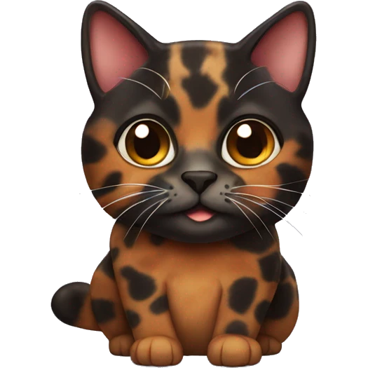 Tortoiseshell cat emoji
