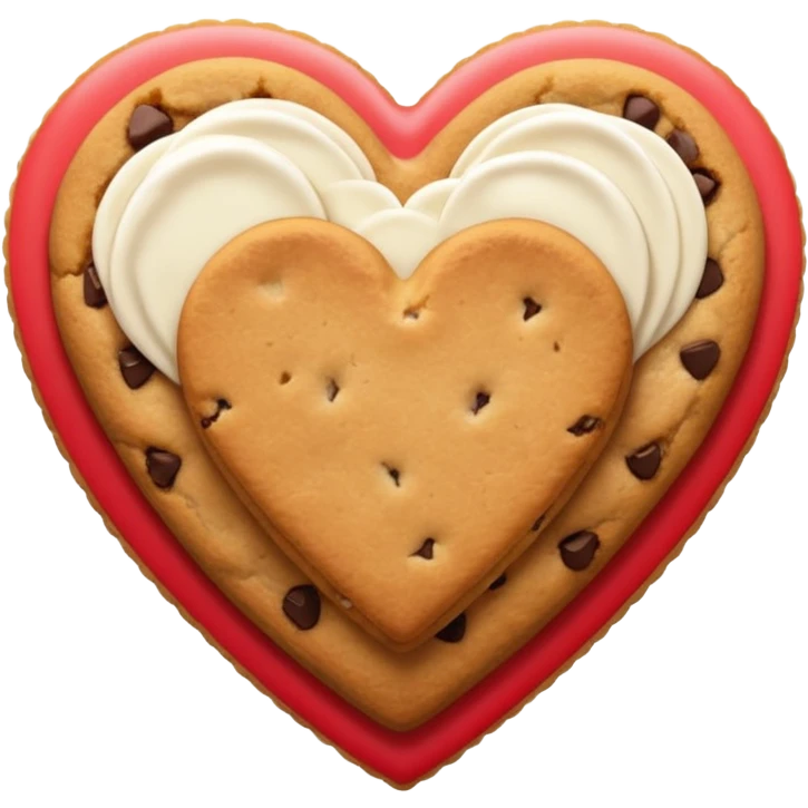 cookie heart emoji
