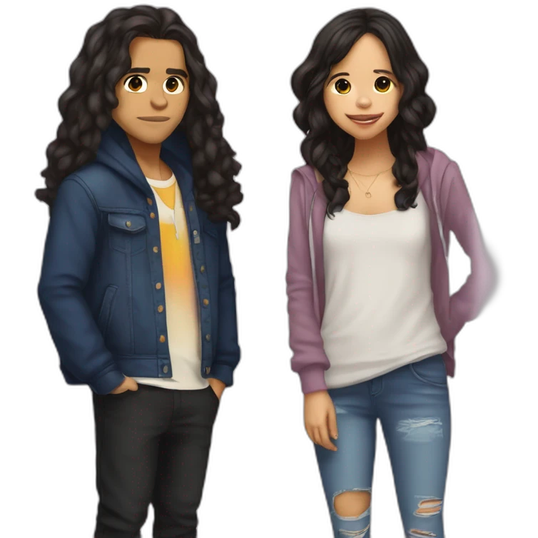 Jenna Ortega et orelsan emoji