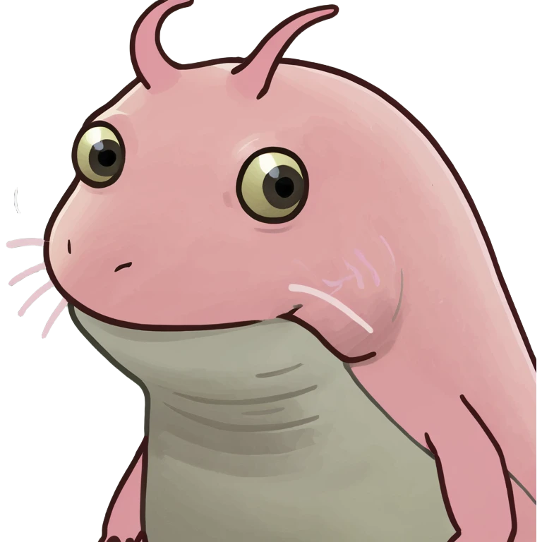Axolotl in a fish tank emoji