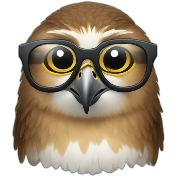 falcon with glasses emoji