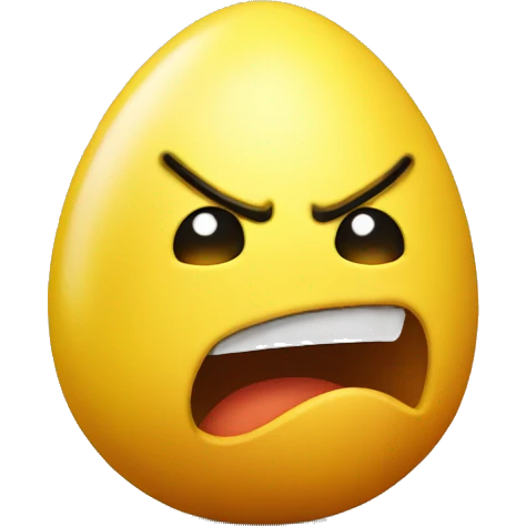 angry bad yellow egg emoji