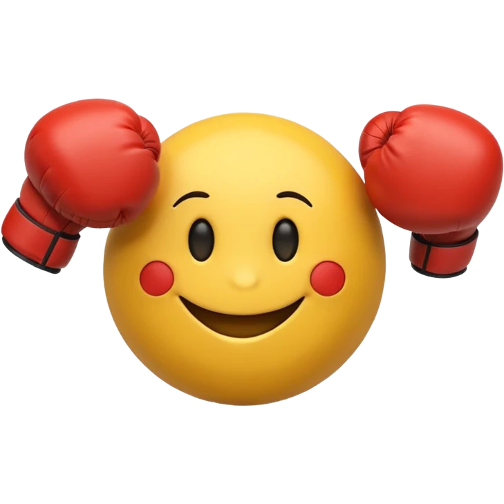 Smiley with boxing gloves emoji