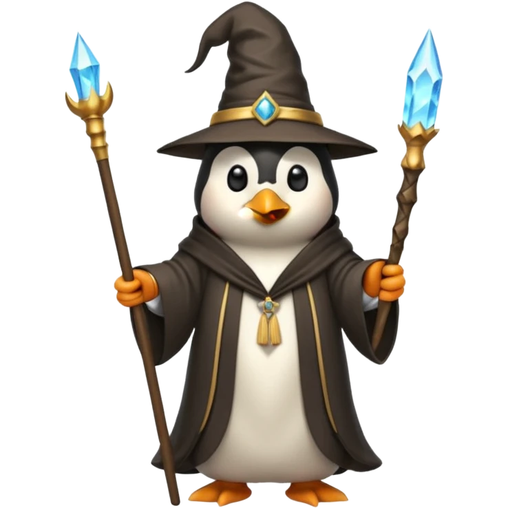 Penguin Wizard emoji